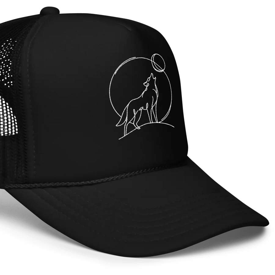 Wolf Howing At The Moon Hat Cap product image (5)