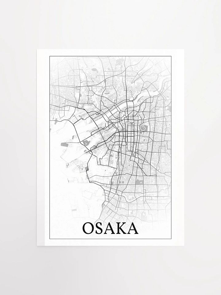 Osaka, Japan , city map print product image (1)