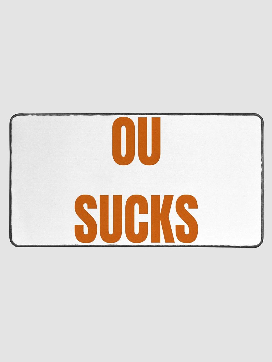OU SUCKS Bold Statement Desk Mat product image (1)