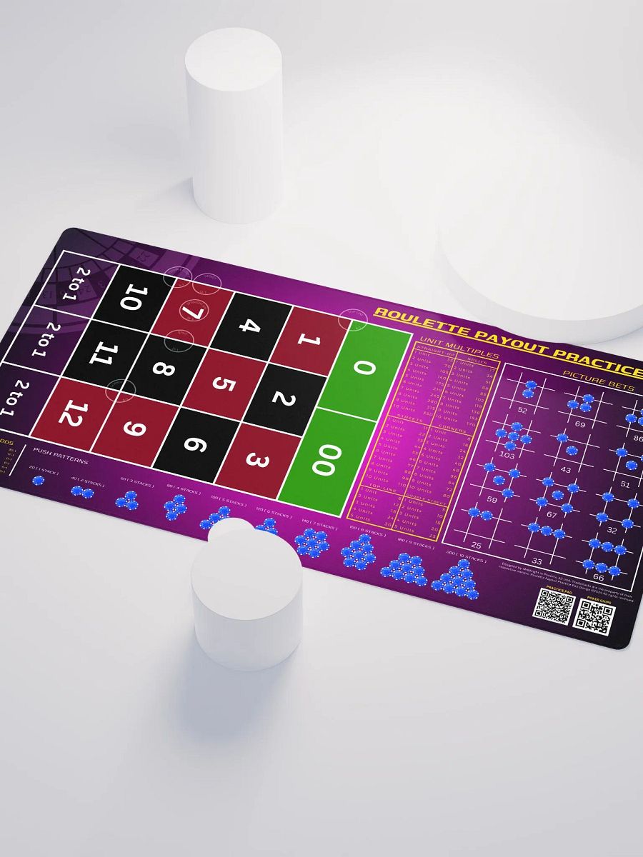 Roulette Payout Practice Pad - Pink Fade product image (3)