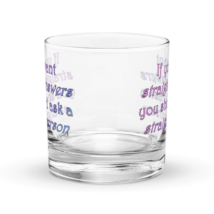 Straight Answers Rocks Glass product image (1)