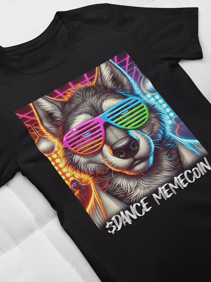 WOLF OF DANCE STREET - DANCE MEMECOIN - PREMIUM TEE - BLACK product image (1)