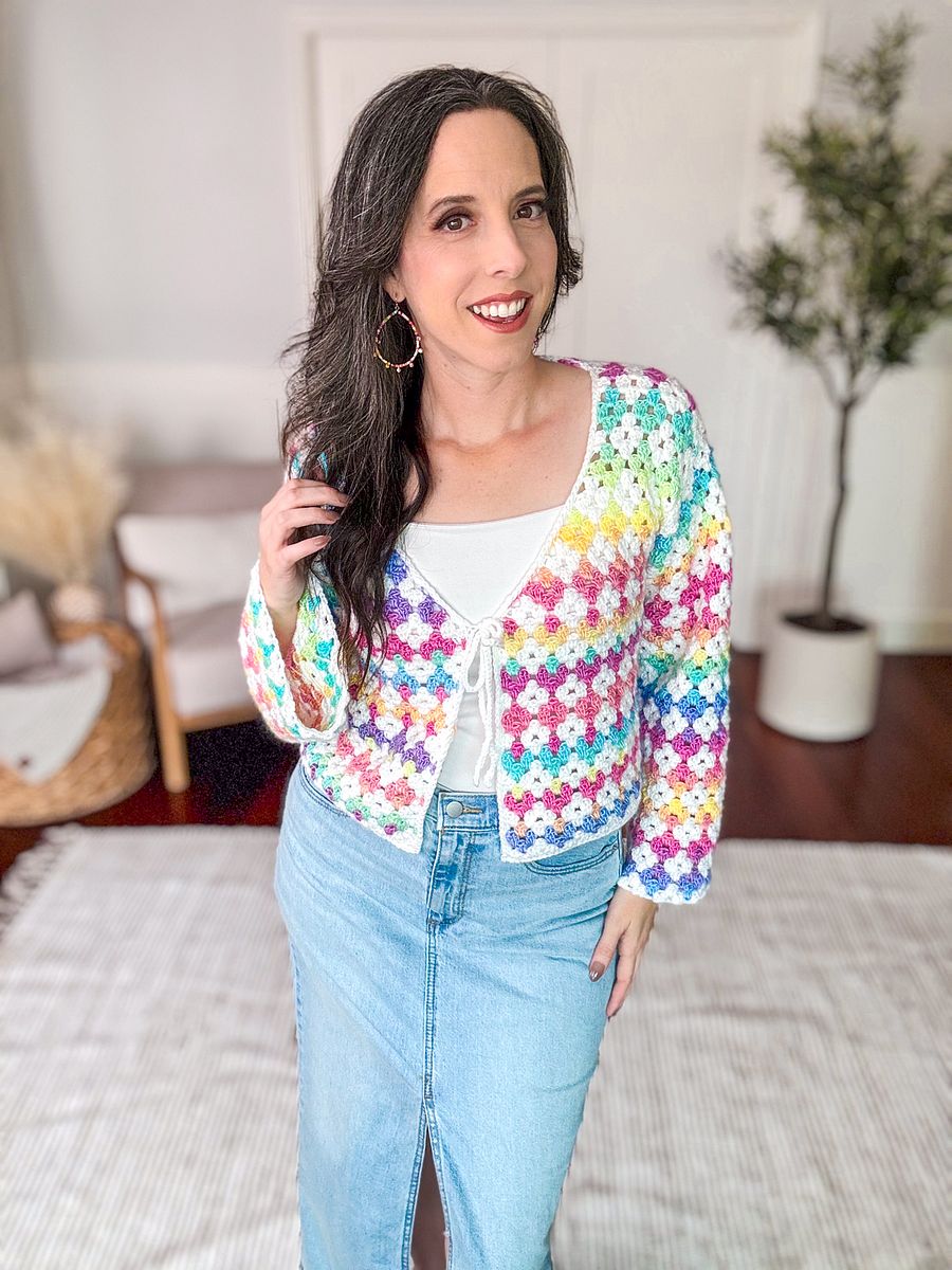 Rainbow Hues Crochet Cardigan Tutorial product image (4)