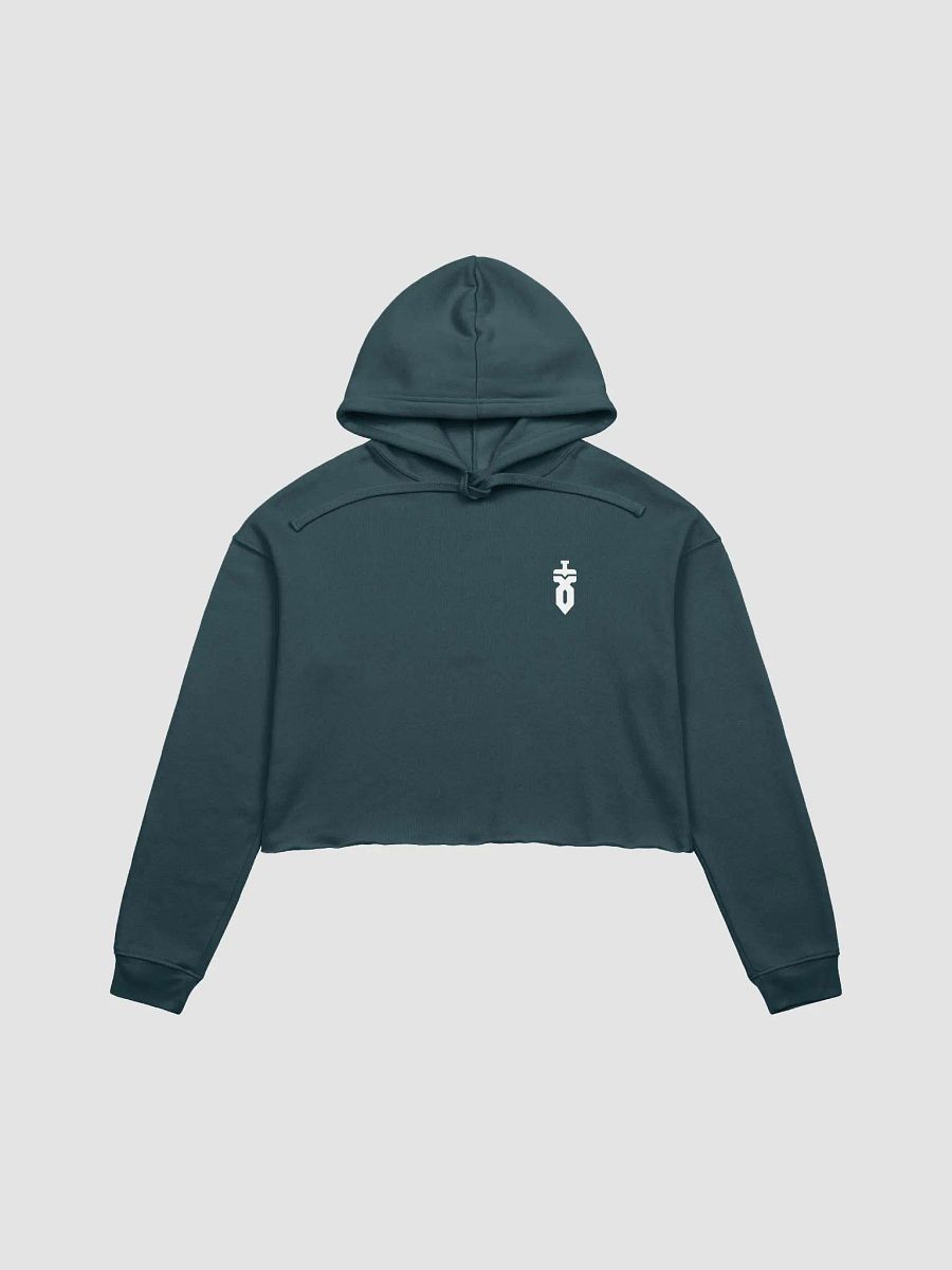 Crop Top Hoodie (White Logo) product image (1)