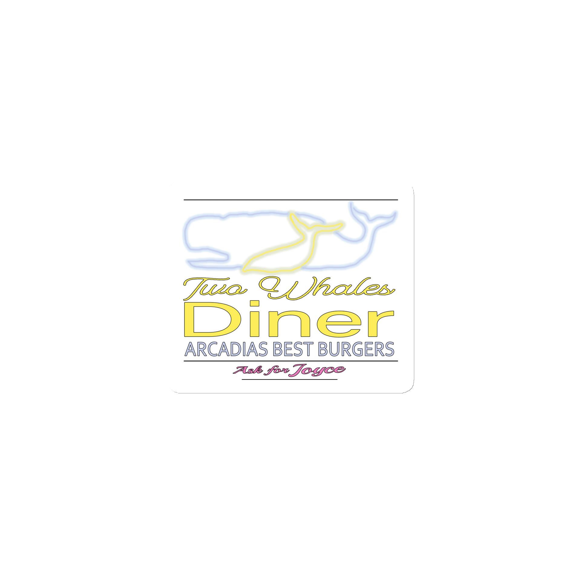 Two Whales Diner Magnet product image (1)