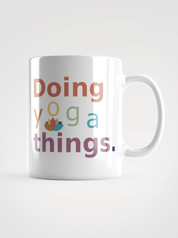 Doing Yoga Things Ceramic Mug product image (1)