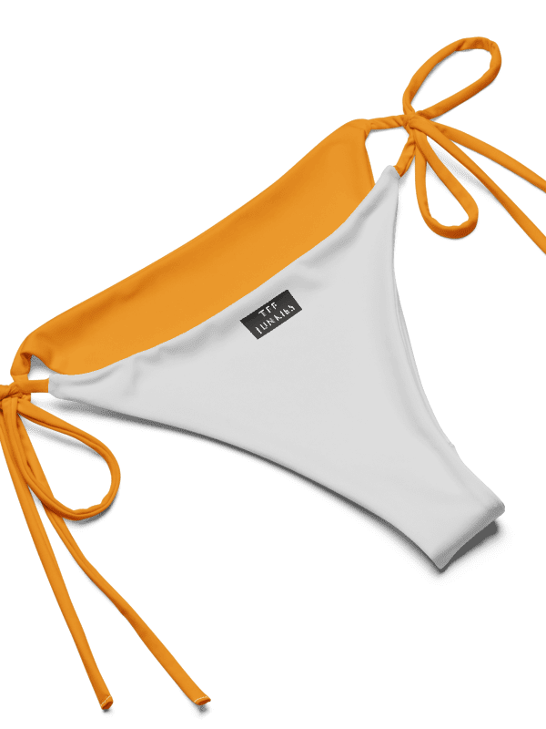 Low Rise Cheeky String Bikini, Mardi Gras Top, Gold Bottoms product image (11)