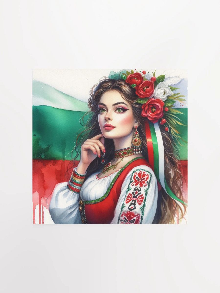 Woman in Folklore Costume Poster product image (1)
