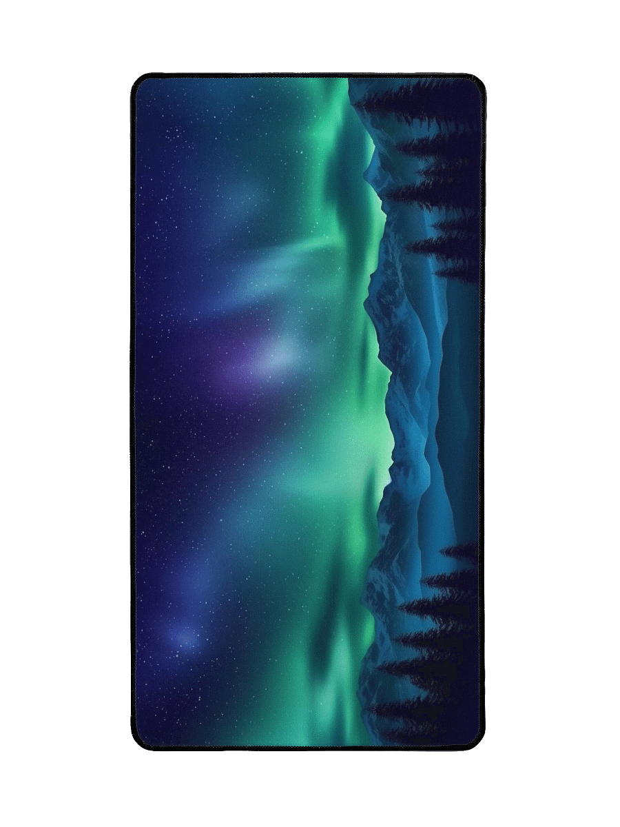 Northern Lights Aurora Borealis Desk Mat by Treasure Pie product image (2)