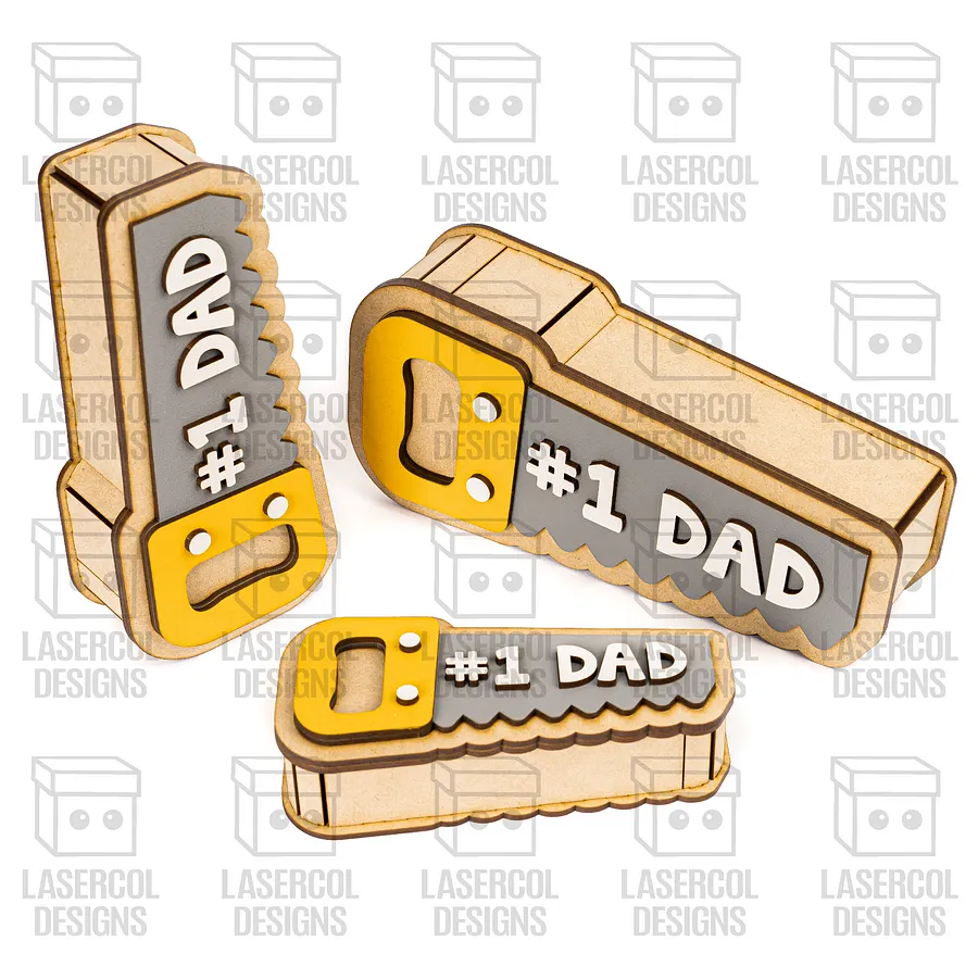 Saw Shaped Father's Day Gift Boxes (3 Sizes) - Laser Cut Files product image (6)