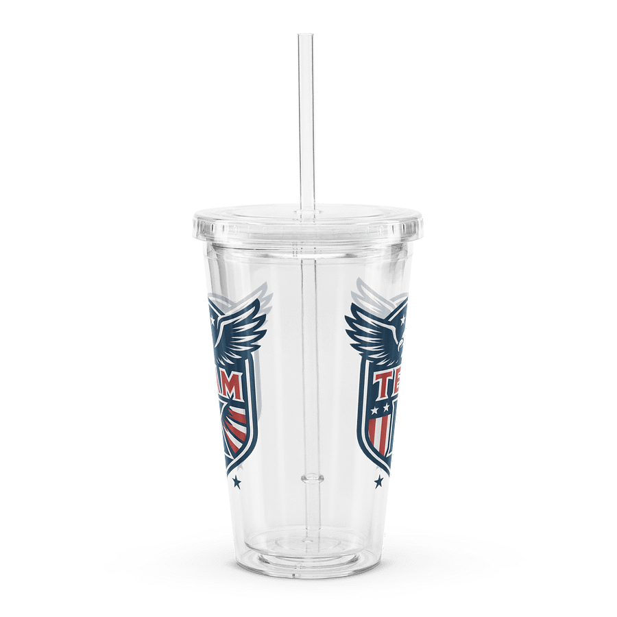 Team K USA Clear Plastic Tumbler product image (4)