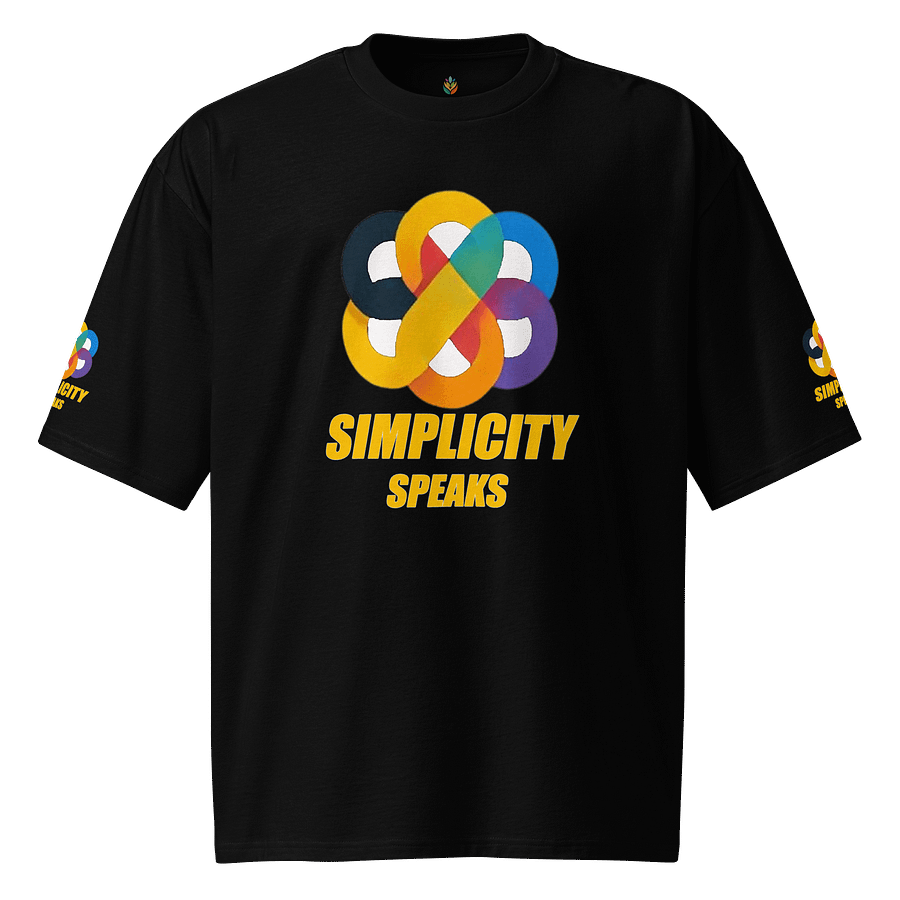 Simplicity Speaks Oversized Tee product image (1)