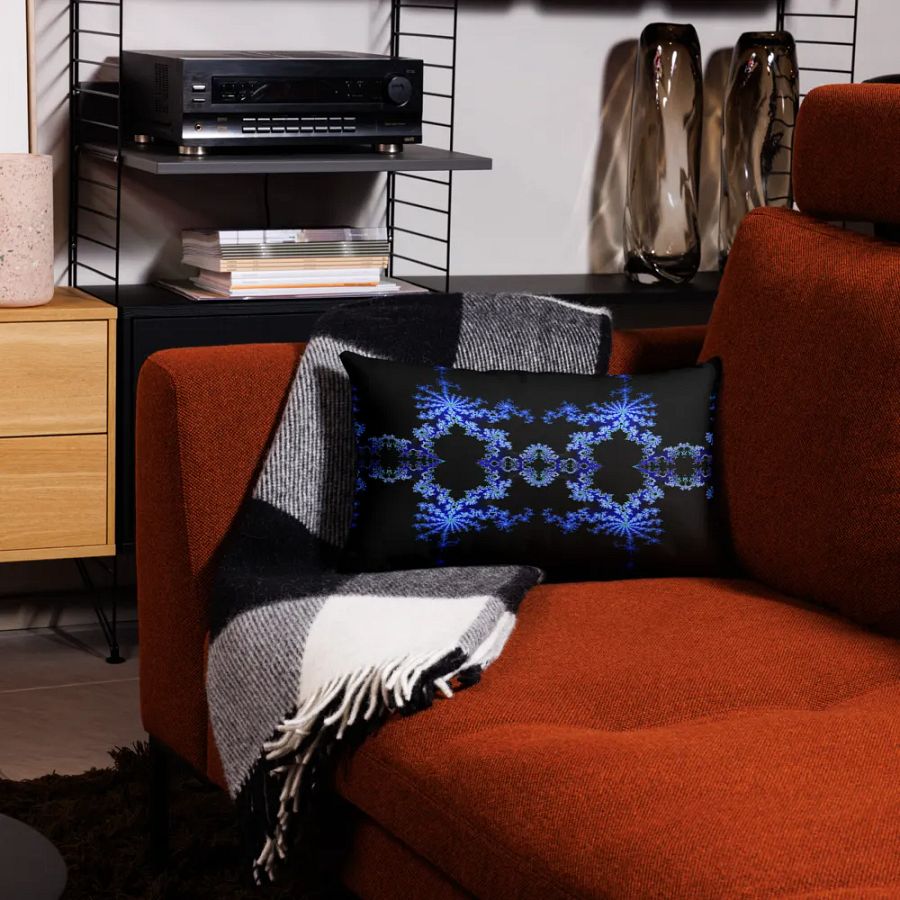 Fractal Pillow Case (Black) product image (3)
