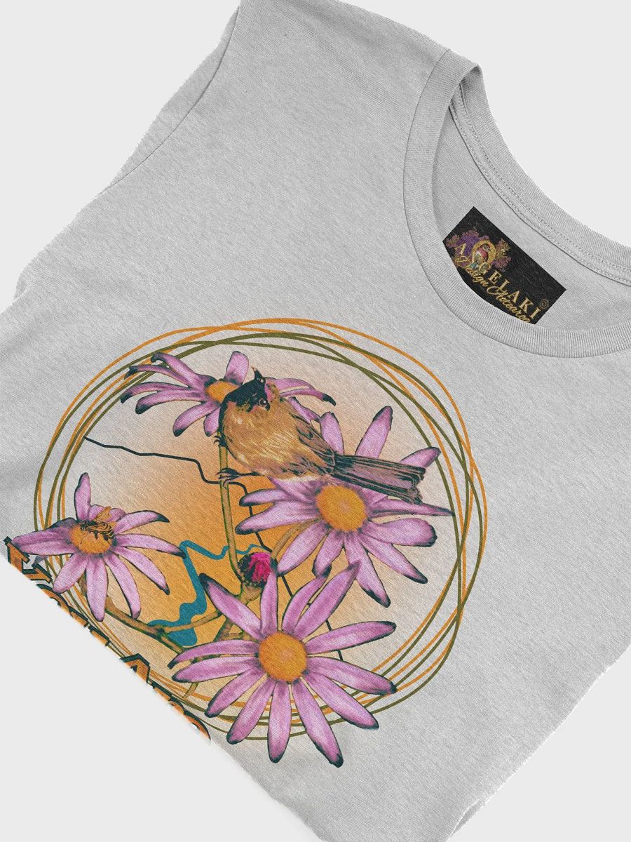 Unisex Kinship - You are Beautiful - Daisy and Bellbird 60s vibe Tee (Heather version shirts) product image (9)