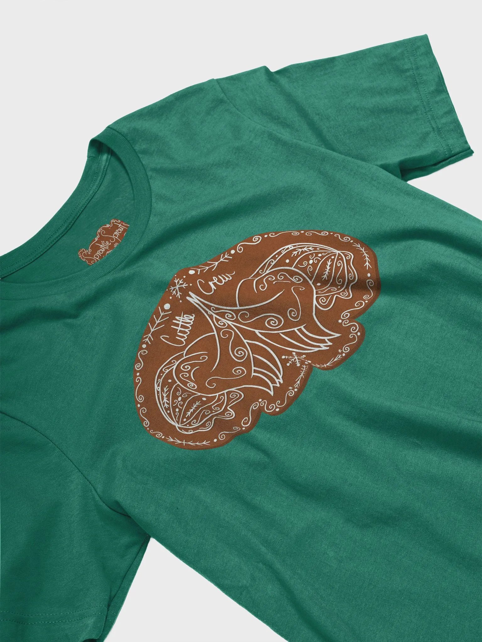 Gingerbread Cuttle Crew Tee product image (54)
