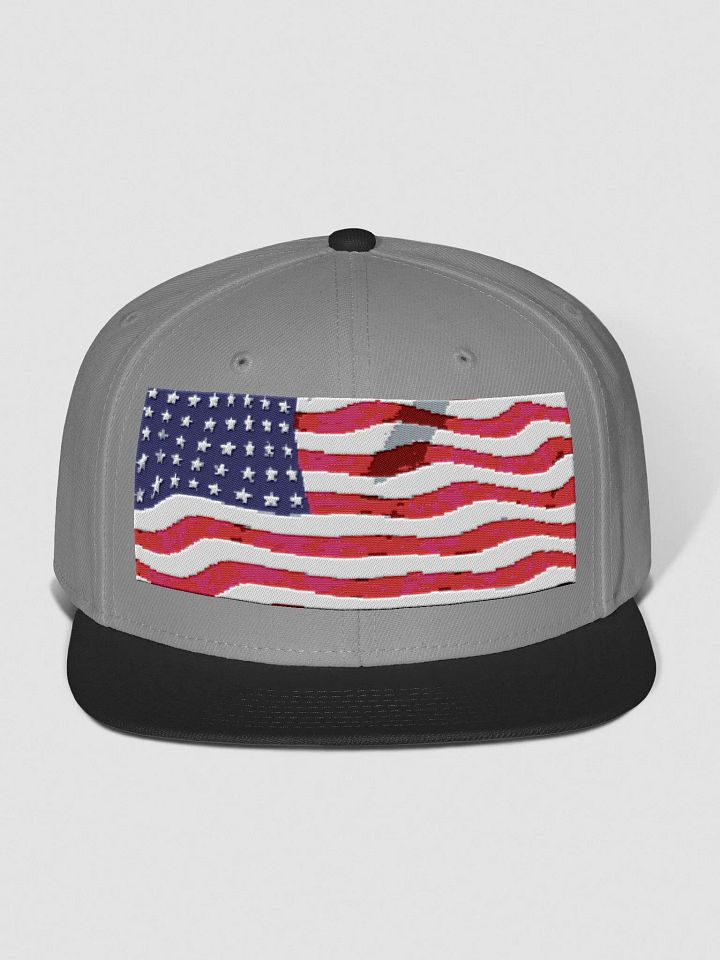 Pixel Patriot Snapback Cap product image (1)
