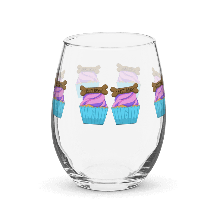 EmJDawg Cupcake Stemless Wine Glass product image (2)