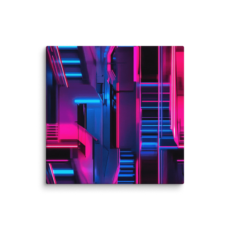 Neon Officescape Canvas Prints product image (12)