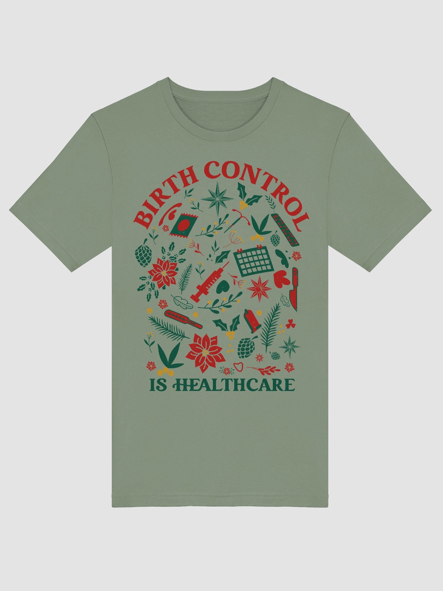 birth control blooms (holiday edition tee) product image (41)