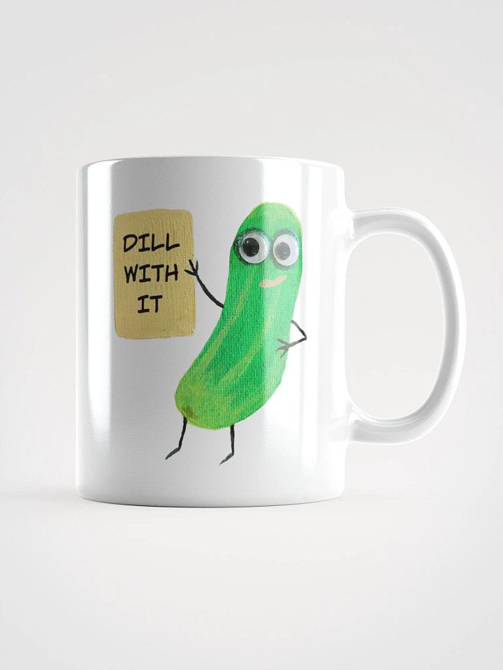 Emotional Support Pickle White Glossy Mug product image (1)