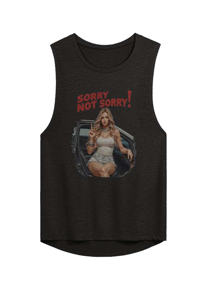 Sorry Not Sorry Flowy Muscle Tank product image (2)