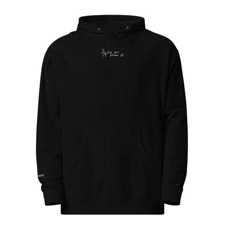B&W 'Finger Heart' Embroidered Hoodie product image (1)