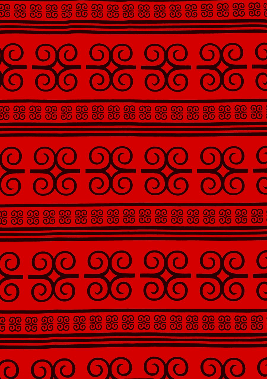 Scampolo Tessuto Wax Print - Design Simboli Tradizionali - 68 cm x 114 cm - cod.565/B product image (1)