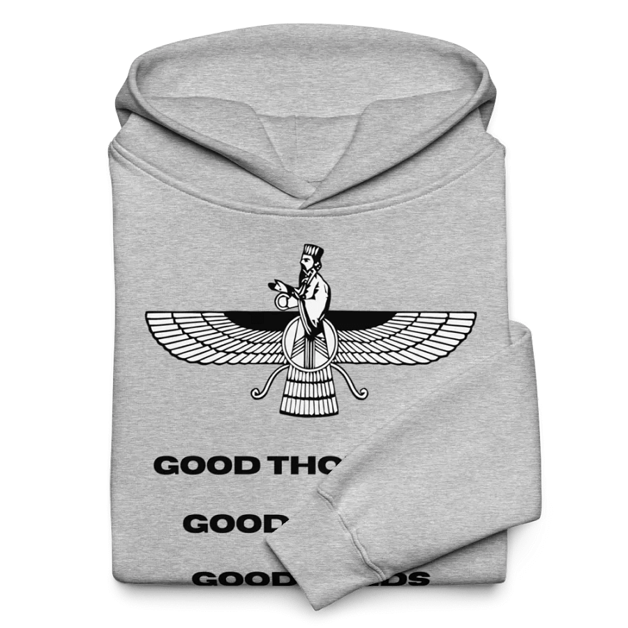 Faravahar Persian Design Hoodie Good Thoughts Good Words Good Deeds product image (10)