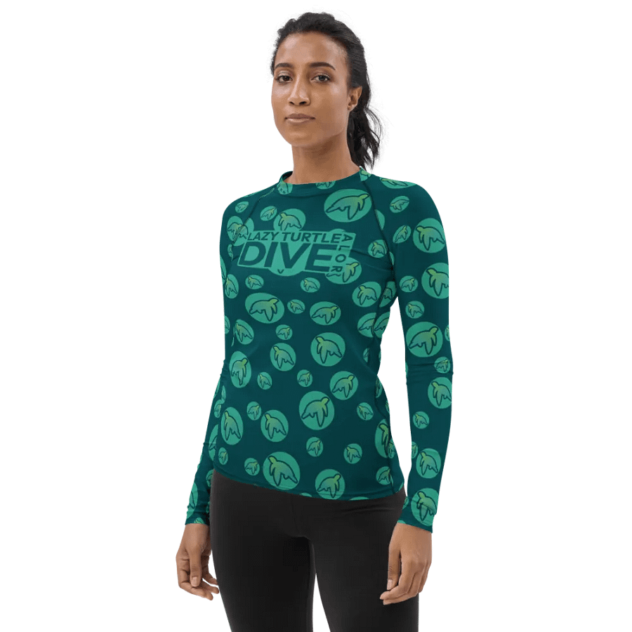 Lazy Turtle Dive - Turtle Bubbles - Women's Rashguard product image (5)