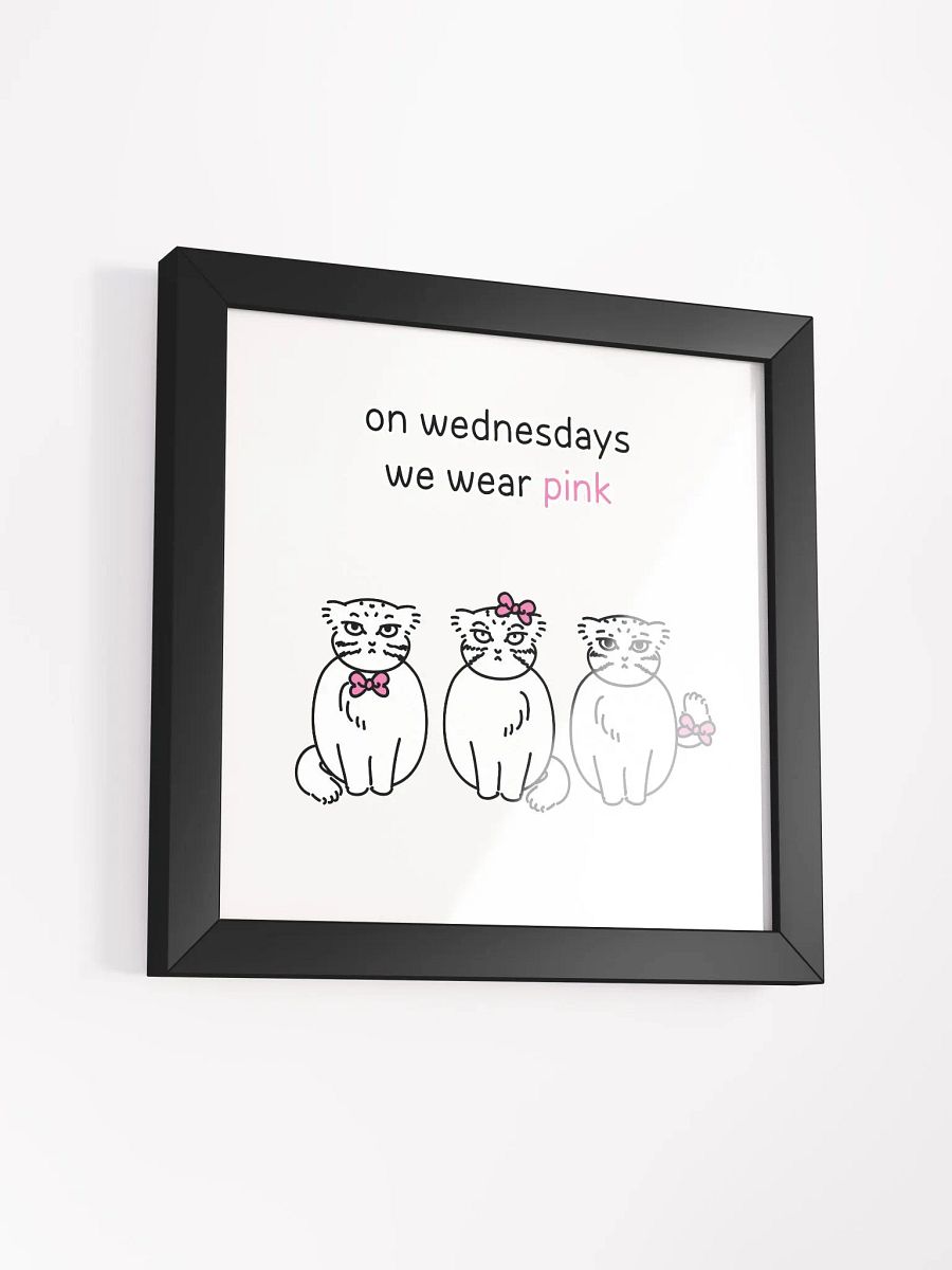 Pink Wednesdays Manul - Framed Print product image (7)