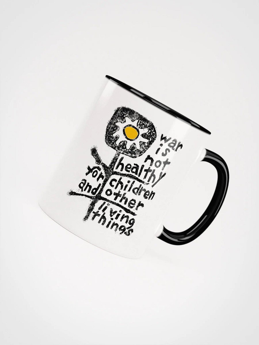 War is not Healthy For Children Ceramic Mug With Color Handle product image (33)