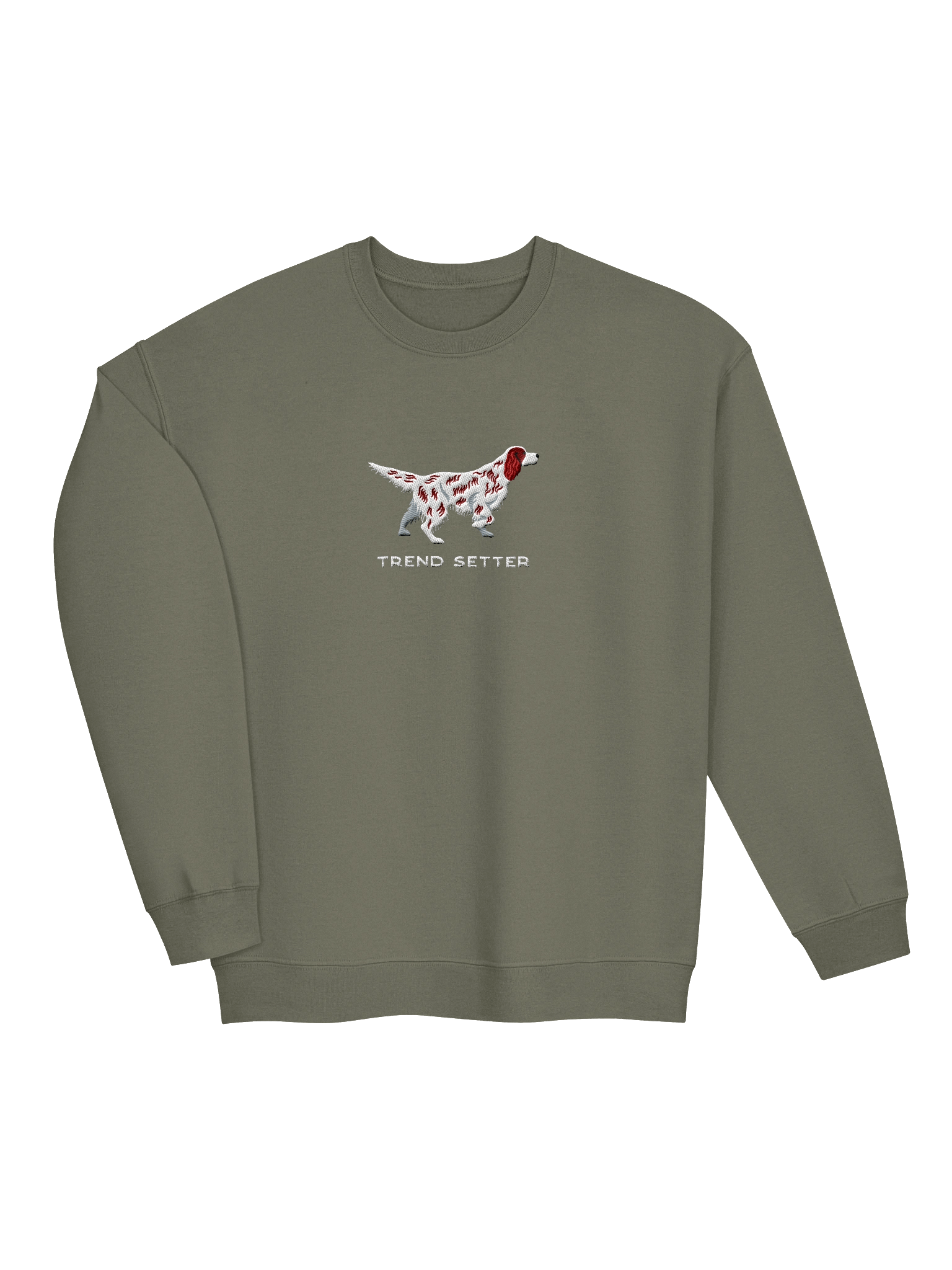 Trend Setter Sweatshirt (Embroidered) of an English Setter(Liver Belton) product image (19)