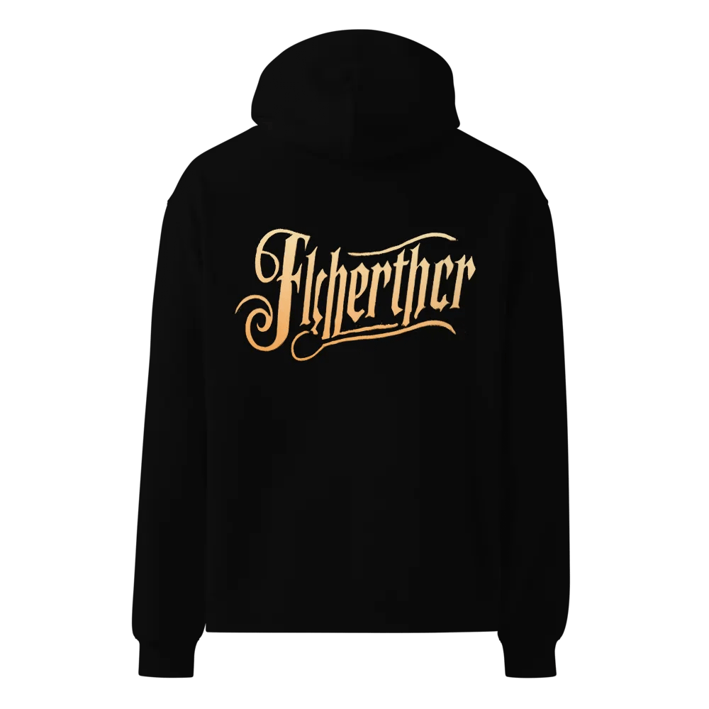 Golden Script Unisex Oversized Hoodie product image (1)