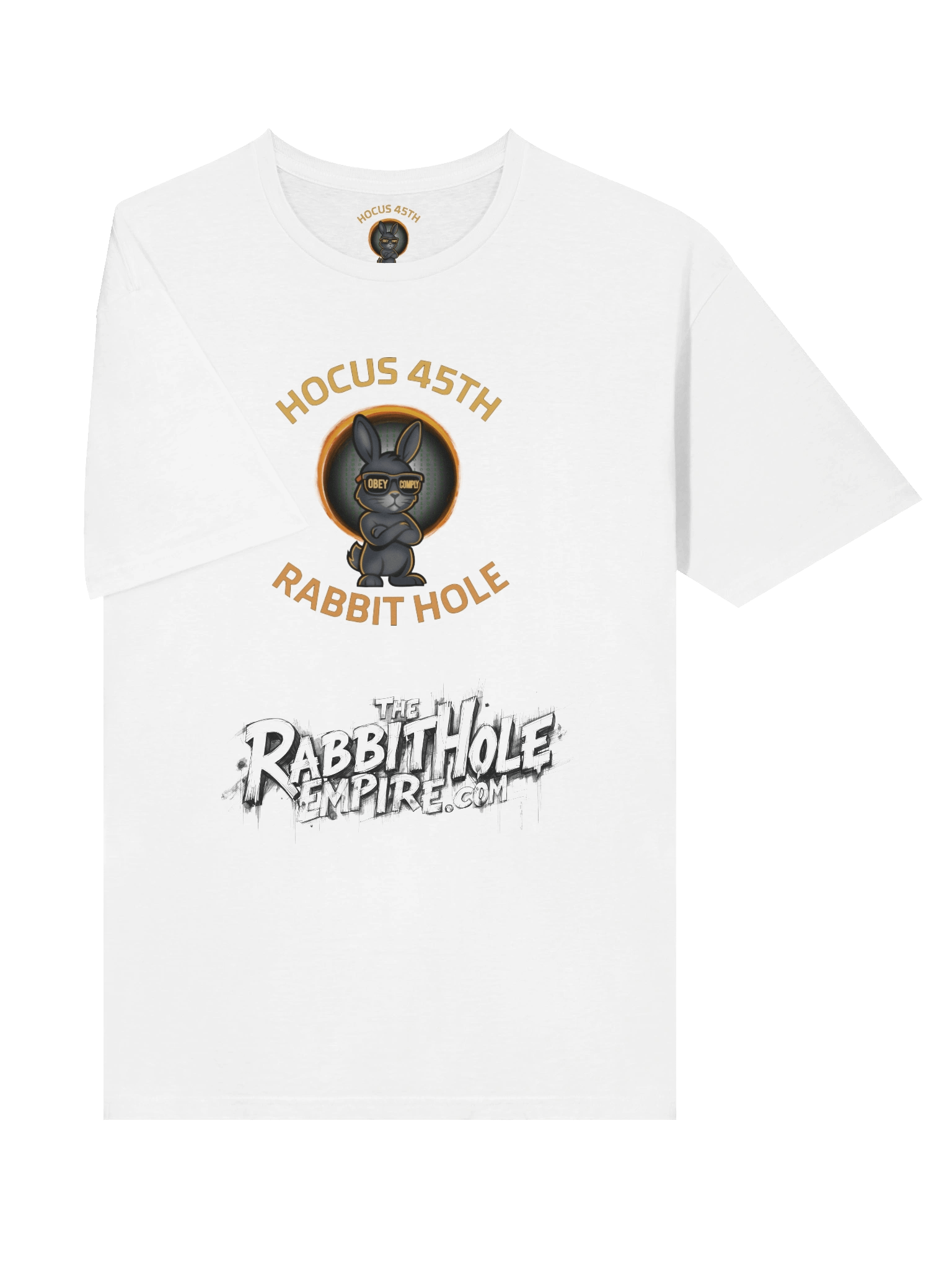 Hocus 45th Rabbit Hole (white t-shirt) product image (5)