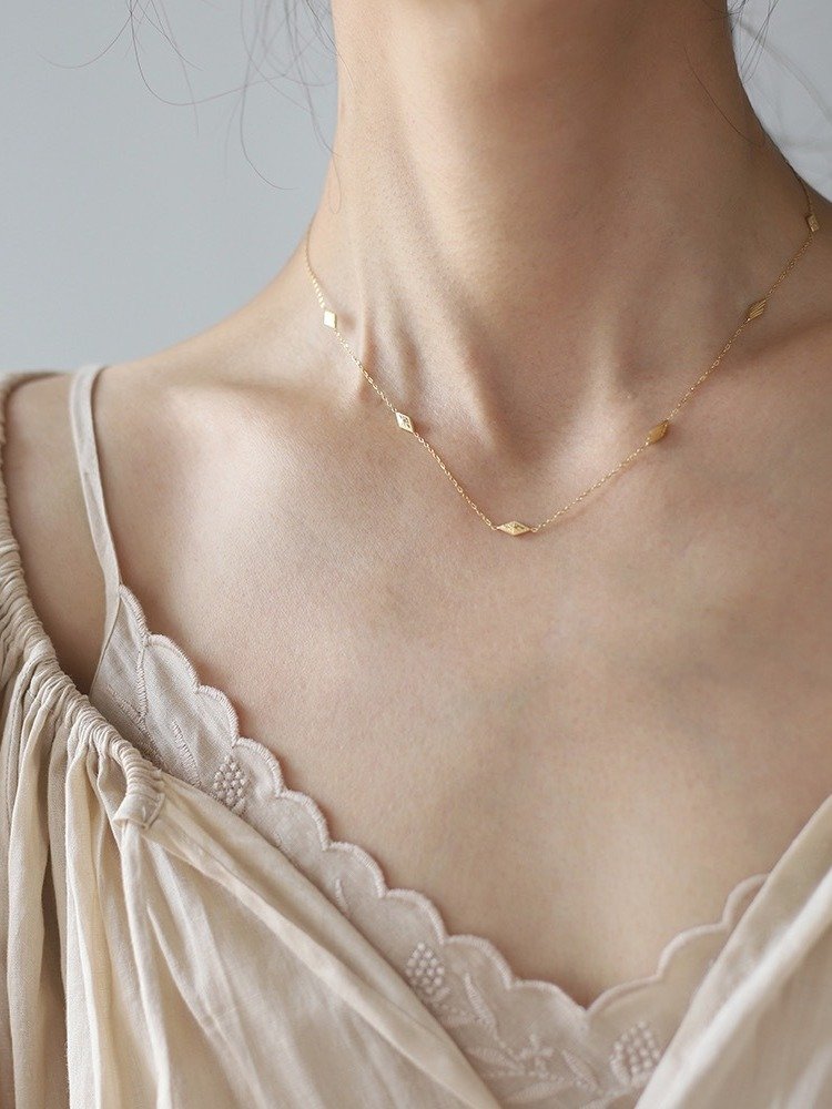 Rice Star Pendant Necklace | 18K Gold Plated. product image (2)