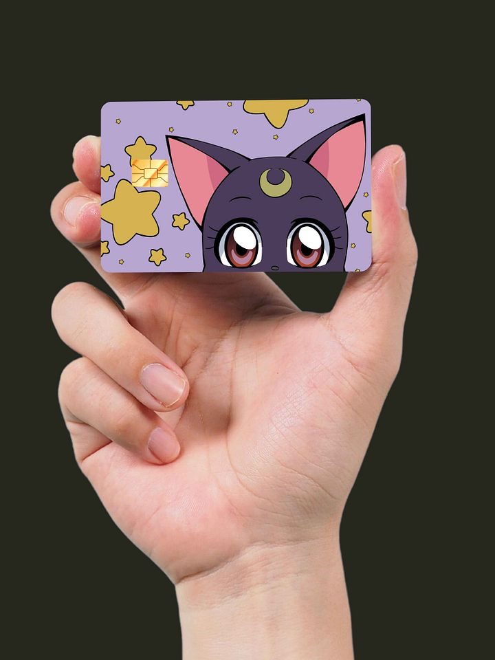 Peeking Luna Card Skin (Holographic) product image (2)