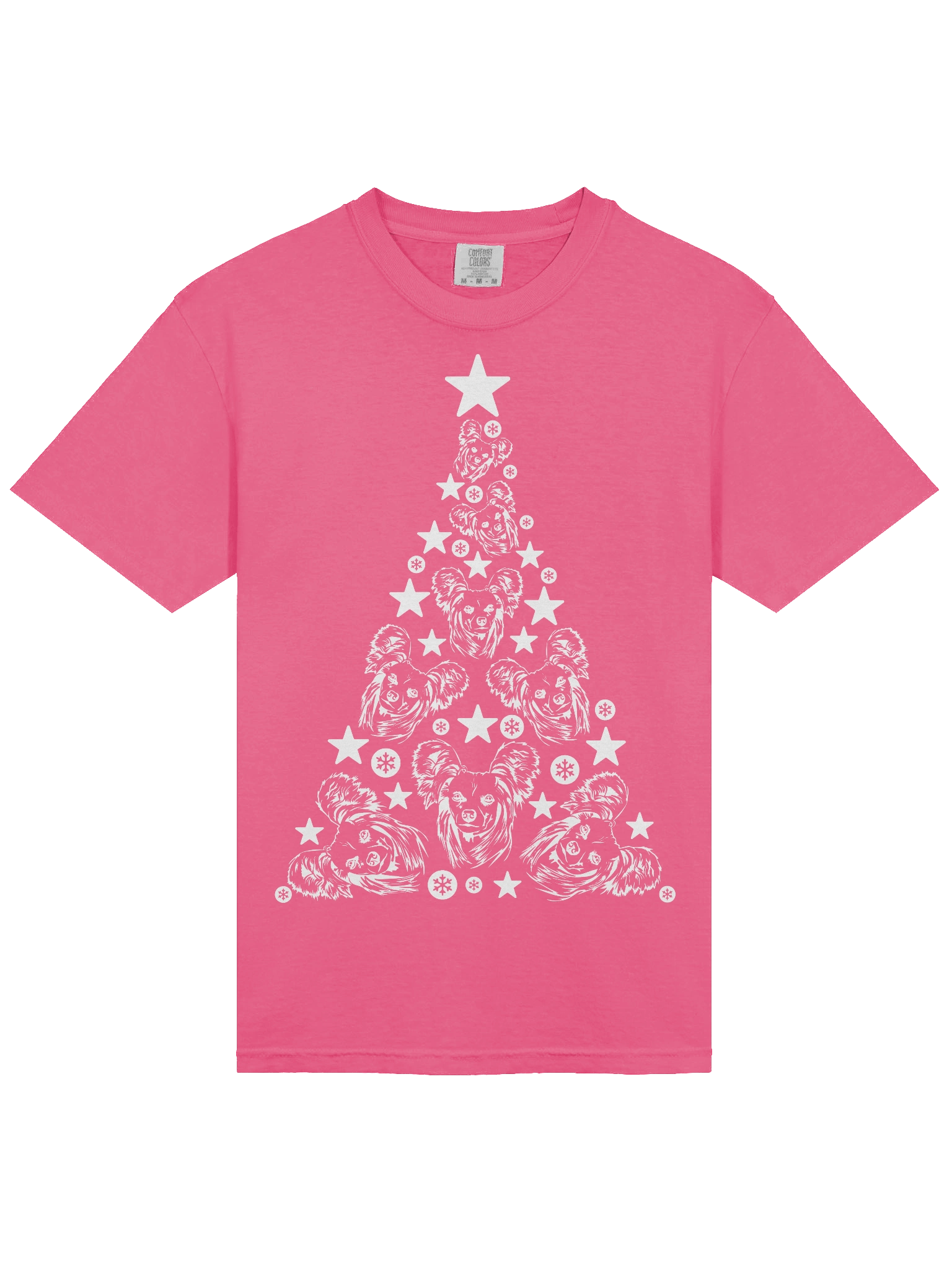 Chinese Crested Dog Christmas Tree T-Shirt product image (5)