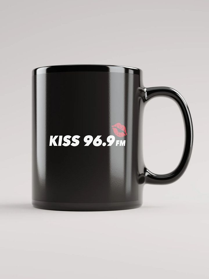 Kiss 969 logo black coffee mug product image (1)