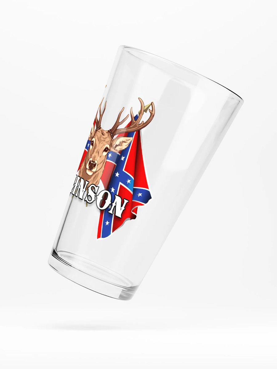 "Johnson" Last Name Rebel Redneck Deer - Shaker Pint Glass product image (5)