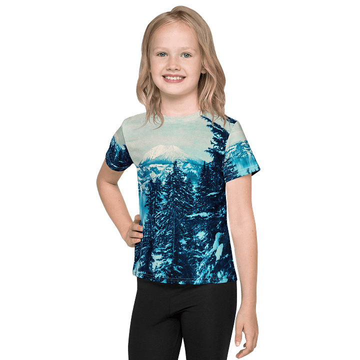 Crater Lake Lomopurple Kids Crew Neck T Shirt product image (1)