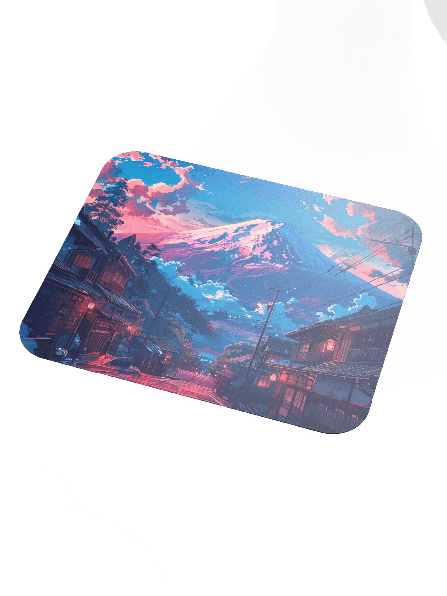 Mountain Village Anime Style Mouse Pad by Treasure Pie product image (4)