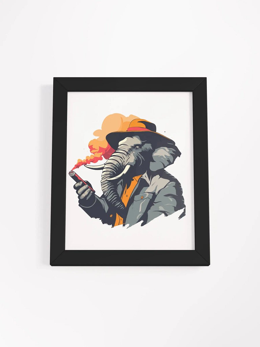 Badass Elephant - Framed Matte Poster product image (31)