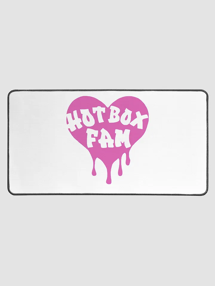 HOT BOX FAM TRANSPARENT BUBBLE GUM PINK LOGO DESK MAT product image (1)