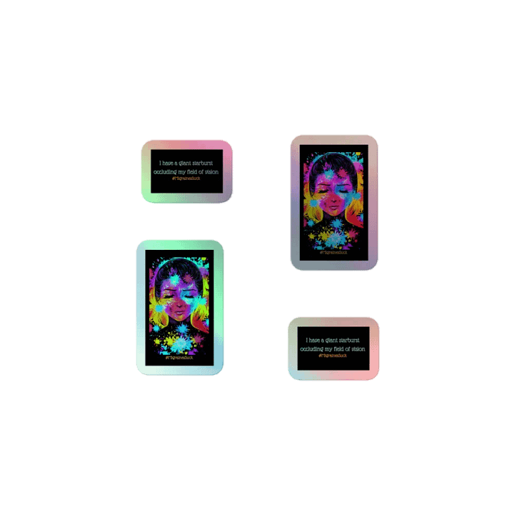 Migraines, Ocular Starbursts, Holo Sticker Pack product image (1)