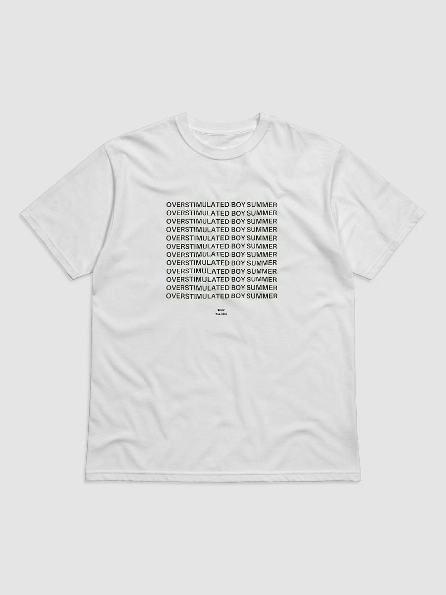 OVERSTIMULATED BOY SUMMER black eco tee product image (1)