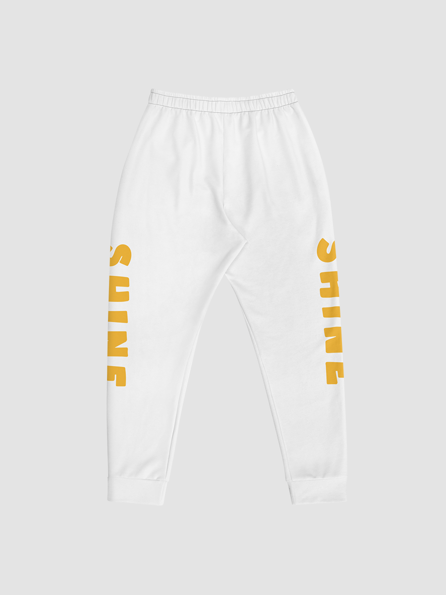✧SHINE✧ Unisex Fleece Sweatpants White product image (1)