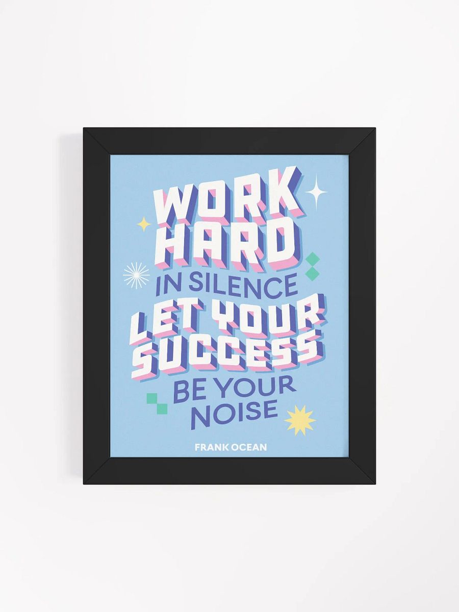 Work Hard Framed Wall Poster product image (40)