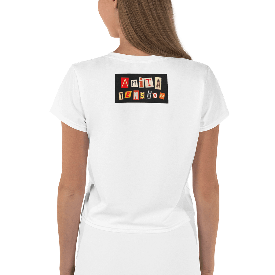 Anita Crop Top - Classic Logo in White product image (4)