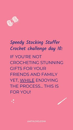 Tap the Link in my Bio to be the first to get access to my Brand New Holiday Crochet Workshop for Beginners launching Black F...