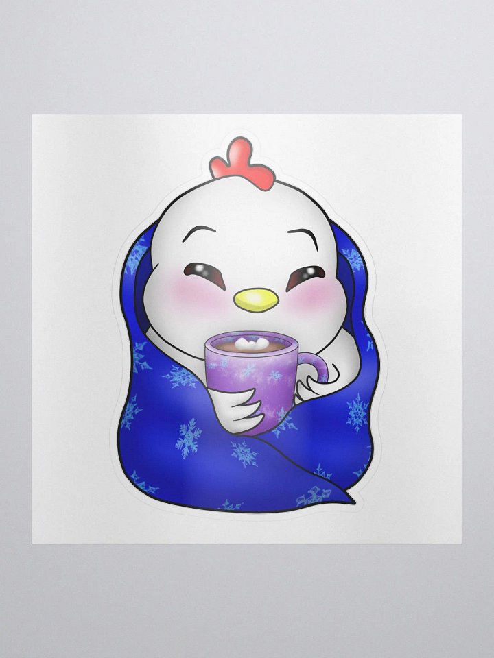 Cozy Winter Chicken Sticker product image (1)